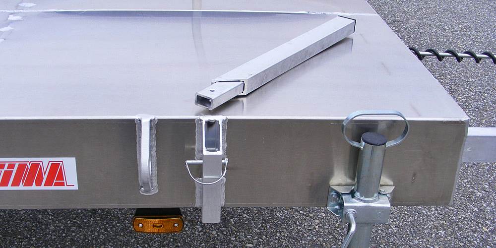 ALU-Formrohr-Halterung inkl. abnehmbarem Steher