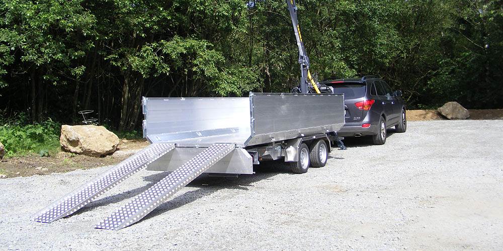 Auffahrrampen mit flachem Auffahrwinkel