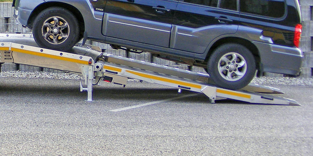 Auffahrrampen 2-teilig abgeklappt